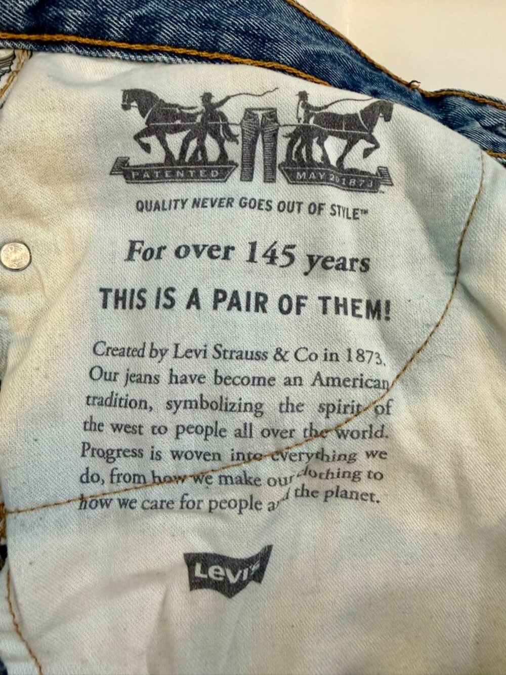 Levi’s 550 Relaxed Fit Jeans W33 L32 • Men’s Denim • Broken‑In • Pocket Patch - Picture 9 of 16